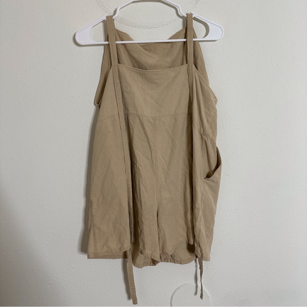 BaseRange raw silk sleeveless romper - Picture 7 of 7